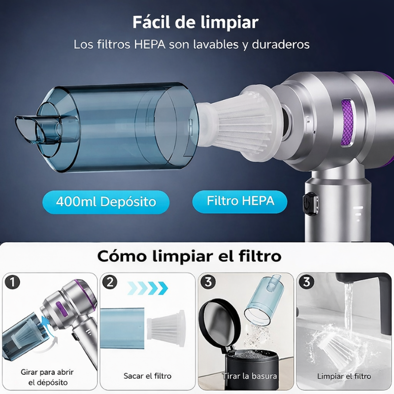 Mini aspirador